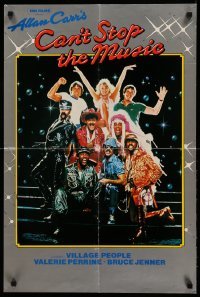 2f605 CAN'T STOP THE MUSIC English double crown '80 The Village People, Steve Guttenberg!