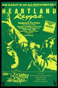 2f608 HEARTLAND REGGAE/RASTA & THE BALL English double crown '80 artwork of Bob Marley!