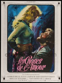 2f742 BLUME IN LOVE French 23x32 '73 different art of Susan Anspach & Kris Kristofferson!