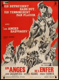 2f755 DEVIL'S ANGELS French 23x32 '67 Corman, Cassavetes,their god is violence,lust law they live by