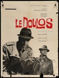 2f783 LE DOULOS French 24x32 '63 Jean-Paul Belmondo, directed by Jean-Pierre Melville!