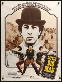 2f787 LITTLE BIG MAN French 24x31 '71 Hoffman as most neglected hero in history, Arthur Penn!