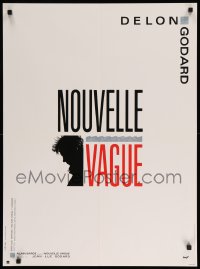 2f802 NEW WAVE French 23x31 '90 Jean-Luc Godard's Nouvelle Vague, Alain Delon, cool art!