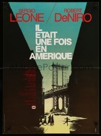 2f808 ONCE UPON A TIME IN AMERICA French 23x31 '84 directed by Sergio Leone, cool Hurel art!