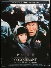 2f814 PELLE THE CONQUEROR French 23x31 '88 Max von Sydow, Pelle Hvenegaard in title role!