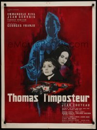 2f840 THOMAS THE IMPOSTOR French 24x32 '64 Jean Cocteau, Thomas l'imposteur, Jean Mascii art!