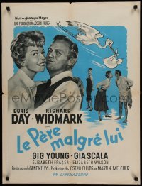 2f846 TUNNEL OF LOVE French 24x32 '60 Doris Day & Richard Widmark + sexy Gia Scala!
