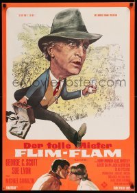 2f192 FLIM-FLAM MAN German '67 art of George C. Scott, Sue Lyon & Sarrazin by Bruno Rehak!