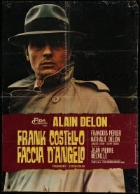 2f119 LE SAMOURAI Italian 26x36 pbusta '68 Jean-Pierre Melville film noir classic, Alain Delon!