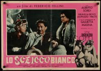 2f125 WHITE SHEIK Italian 20x28 pbusta R61 Federico Fellini's Lo Sceicco Bianco!