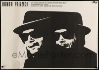 2f967 PRIZZI'S HONOR Polish 27x38 '86 great different art of Jack Nicholson by Wasilewski!