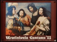 2f994 WRATISLAVIA CANTANS '85 Polish 26x36 '85 image of the painting Koncert by Jan Van Bijlert!