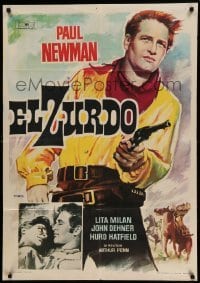2f357 LEFT HANDED GUN Spanish '58 art of Paul Newman as Billy the Kid by Mac Gomez!