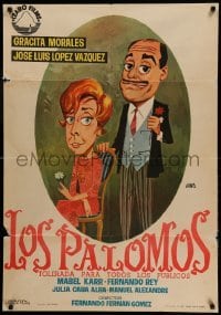 2f359 LOS PALOMOS Spanish '64 Fernando Fernan, great art of Jose Luis Lopez Vazquez by Jano!