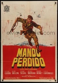 2f361 LOST COMMAND Spanish '67 completely different Jano art of commando Anthony Quinn in Algeria!