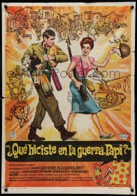 2f403 WHAT DID YOU DO IN THE WAR DADDY Spanish '67 James Coburn, Blake Edwards, wacky Mac art!