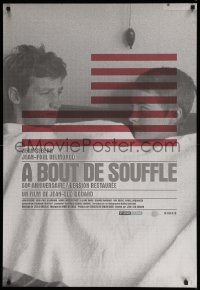 2g471 A BOUT DE SOUFFLE 1sh R10 Jean Seberg, Jean-Paul Belmondo, original French title!