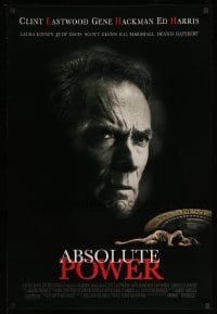 2g473 ABSOLUTE POWER 1sh '97 great image of star & director Clint Eastwood!