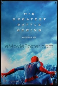 2g484 AMAZING SPIDER-MAN 2 teaser 1sh '14 Andrew Garfield, his greatest battle begins!