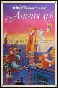 2g492 ARISTOCATS 1sh R87 Walt Disney feline jazz musical cartoon, great colorful art!