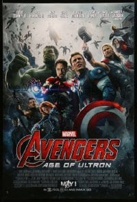 2g497 AVENGERS: AGE OF ULTRON advance DS 1sh '15 Marvel Comics, Johansson, Downey Jr., top cast!
