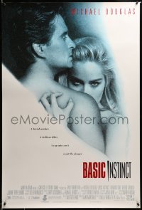 2g501 BASIC INSTINCT 1sh '92 Paul Verhoeven directed, Michael Douglas & sexy Sharon Stone!