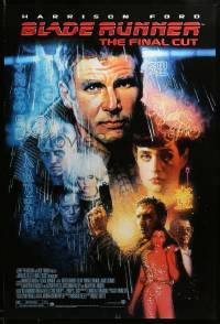 2g533 BLADE RUNNER DS 1sh R07 Ridley Scott sci-fi classic, art of Harrison Ford by Drew Struzan!
