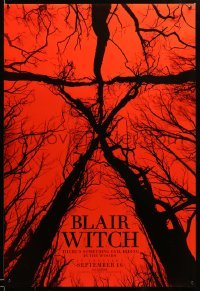 2g535 BLAIR WITCH teaser DS 1sh '16 there is something evil hiding in The Woods, creepy image!