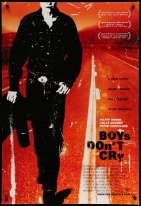 2g540 BOYS DON'T CRY 1sh '99 Hilary Swank, a true story about finding the courage to be yourself