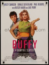 2g206 BUFFY THE VAMPIRE SLAYER 18x24 video poster '92 great image of Kristy Swanson & Luke Perry!