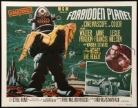 2g276 FORBIDDEN PLANET 22x28 commercial poster R95 FilmPrints, Robby the Robot carrying Francis!