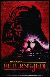 2g305 RETURN OF THE JEDI 22x34 commercial poster '83 Revenge art of Darth Vader by Drew Struzan!
