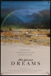 2g588 DREAMS DS 1sh '90 Akira Kurosawa, Steven Spielberg, rainbow over flowers!