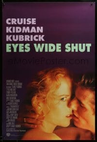 2g605 EYES WIDE SHUT 1sh '99 Stanley Kubrick, romantic close-up of Tom Cruise & Nicole Kidman!