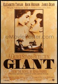 2g634 GIANT DS 1sh R96 James Dean, Elizabeth Taylor, Rock Hudson, directed by George Stevens!