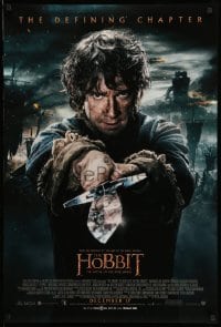 2g676 HOBBIT: THE BATTLE OF THE FIVE ARMIES int'l advance DS 1sh '14 Martin Freeman as Bilbo Baggins