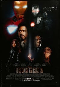 2g711 IRON MAN 2 advance 1sh '10 Marvel, Downey Jr, Cheadle, Paltrow, Scarlett Johansson!