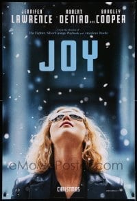 2g722 JOY style A teaser DS 1sh '15 Robert De Niro, Jennifer Lawrence in the title role!
