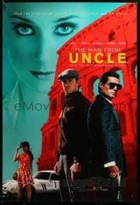 2g775 MAN FROM U.N.C.L.E. advance DS 1sh '15 Guy Ritchie, Henry Cavill and Armie Hammer!