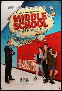 2g787 MIDDLE SCHOOL THE WORST YEARS OF MY LIFE teaser DS 1sh '16 Griffin Gluck, Lauren Graham!
