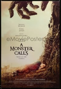 2g791 MONSTER CALLS advance DS 1sh '16 Sigourney Weaver, voice of Liam Neeson as the Monster!