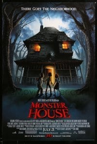 2g792 MONSTER HOUSE advance DS 1sh '06 there goes the neighborhood, see it in 3-D!