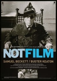 2g814 NOTFILM 1sh '15 seated image of Buster Keaton + Samuel Beckett, behind-the-scenes documentary