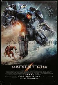 2g823 PACIFIC RIM advance DS 1sh '13 July style, Guillermo del Toro directed sci-fi, CGI image!