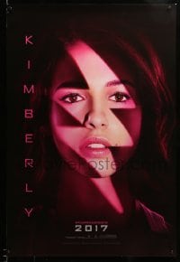 2g838 POWER RANGERS teaser DS 1sh '17 cool close-up of Naomi Scott as Kimberley, The Pink Ranger!