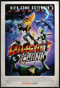2g849 RATCHET & CLANK advance DS 1sh '16 CGI animated comedy, Giamatti, kick some asteroid!