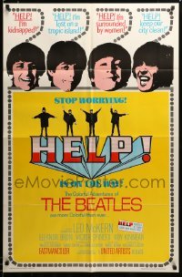 2g184 HELP 27x41 REPRO poster '70s The Beatles, John, Paul, George & Ringo, rock & roll classic!