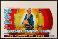2g195 SOME LIKE IT HOT 14x21 Belgian REPRO poster '00s Monroe w/ukulele, Curtis & Lemmon!