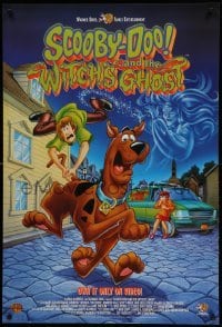 2g239 SCOOBY-DOO & THE WITCH'S GHOST 27x40 video poster '99 wacky art of Shag & Scoob, classic!
