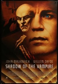 2g883 SHADOW OF THE VAMPIRE 1sh '00 art of John Malkovich as F.W. Murnau & Willem Dafoe!